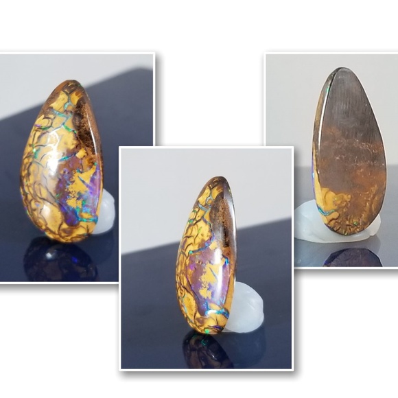 *****SOLD****Colorful Australian Opal Cabochon - Picture 6 of 8